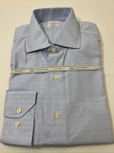 Neu mit Etikett Brooks Brothers Hemd 15,5 32/33 bügelfrei schmale Passform blau - Bild 1 von 6