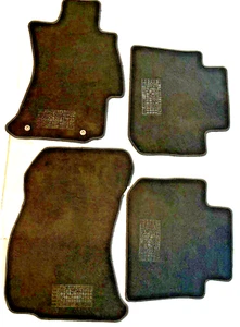 Set of 4 Subaru Crosstrek 2014 JFMAMJJASOND Black Carpet Floor Mats - Picture 1 of 3