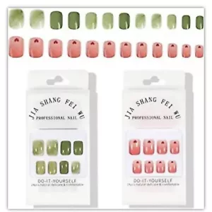 48PCS Professional Press On Nails – Full Cover Fake Nail Tips Set - Picture 1 of 6