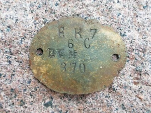 WW1 WWI Original German Soldiers Dog ID TAG EK7-6C-370 (1568) - Picture 1 of 3