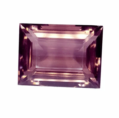 59.85Ct Loose Gemstone Quartz Smokey Quartz Certified Emerald Shape Transparent - Image 1 of 4