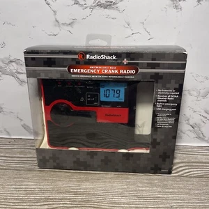 Radio Shack Emergency Crank Radio AM FM Weather Band USB Charging New Box Wear - Picture 1 of 5