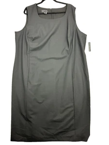 Jones New York Dress Size 22 Collection Platinum Woman Stretch Easy Care Sheath - Picture 1 of 8