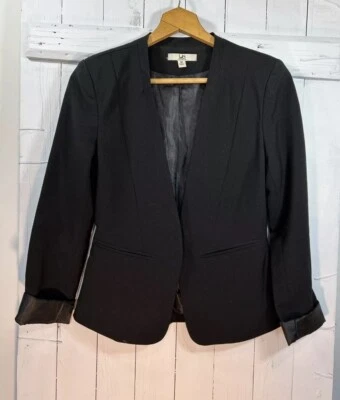 Ya Los Angeles Women’s Black Cardigan Blazer Size Medium - Image 1 of 4