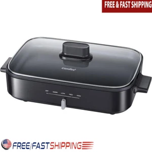 12" Electric Skillet Non Stick Temperature Control Removable Multi Function New - Bild 1 von 8
