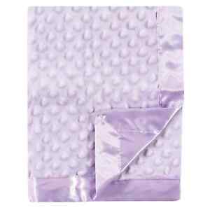 Personalized Lavender Minky Dot Baby Blanket Toddler Blanket Lap Blanket