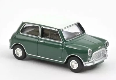NOREV - Voiture de 1964 couleur verte avec toit blanc - MINI COOPER S - 1/64 ... - Photo 1/2