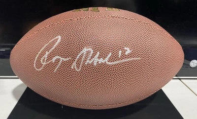Roger Staubach Dallas Cowboys Signed Full Size NFL Wilson Football (PSA COA) - Image 1 of 3