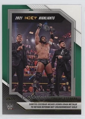 2022 Panini WWE NXT 2021 NXT Highlights Green Santos Escobar #1 - Image 1 of 2
