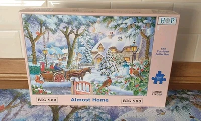 HOP House of Puzzles BIG 500 JIGSAW "Almost Home" (Country Village Scene) VGC - Image 1 of 4