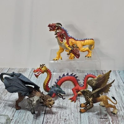 Safari Limited Mythical Realms Quimera Fuego Dragón Grifo Lote Foto 1 de 4