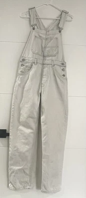 We The Free High Rise Light Blue/White Denim Pant Overalls, Women’s XS - Image 1 of 4