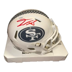 ISSAC GUERENDO SIGNED AUTOGRAMM SAN FRANCISCO 49ERS SALUTE MINI HELM BECKETT - Bild 1 von 5
