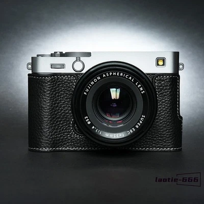 Media funda de cuero genuino para cámara Fujifilm XE5 X-E5 TP inserto hecho a mano Foto 1 de 4