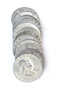 1963 FRANKLIN MEZZO DOLLARO (10) D (3) P 13 TOTALE #400217 - Foto 1 di 2