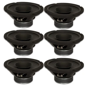 6 Goldwood Sound GW-8003/8 Full Range 8" Woofers w/ Whizzers 260W each Speakers - Picture 1 of 5
