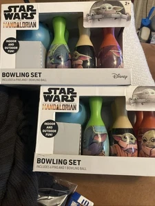 Star Wars The Mandalorian Bowling Set X 2 Gran Regalo de Navidad - Imagen 1 de 3
