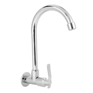 Kitchen Faucet, Water Sink Faucet Single-Tube Cold Wall-Mounted, 360° Rotatab... - Picture 1 of 9