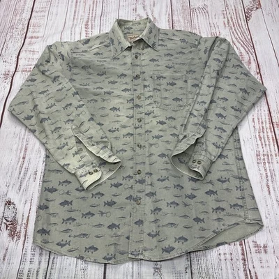 Vintage Woolrich Shirt Mens XL Green/Gray Long Sleeve Button Up 100% Cotton USA - Image 1 of 4