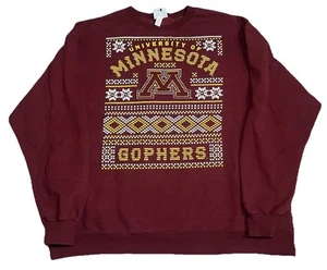 Suéter Campeón 2XL Universidad de Minnesota Golden Gophers Temático de Navidad - Imagen 1 de 4