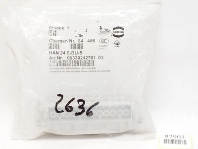 Harting HAN 24 E-BU-S 09330242701 03 / 84486 / Neu OVP - Bild 1 von 2