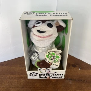 Pets dot com Hundesocke Puppe Haustiere Com Boom Werbung in Box 1999 - Bild 1 von 8