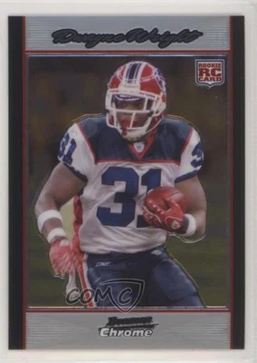 2007 Bowman Chrome Box Loader Silver Uncirculated /1079 Dwayne Wright Rookie RC - Image 1 of 2