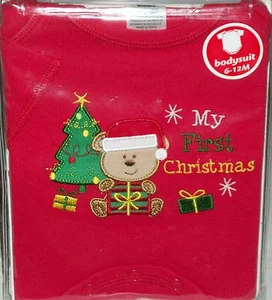 Ropa Bebé Body Suit Mi Primer Árbol de Navidad Bebé 6-12 Meses Regalo Una Pieza Niños - Imagen 1 de 1