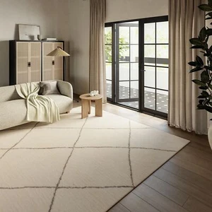 Rugs USA X Frenshe Interiors by Ashley Tisdale Beachwood Trellis Wool Area Ru... - Picture 1 of 8