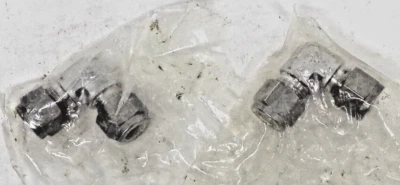 LOT OF 2, SSP DUOLOK 3/8" X 3/8" TUBE OD ELBOW UNION 90 DEGREE, 316 SS - Image 1 of 3