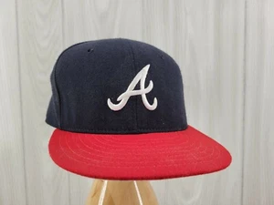 Vintage Atlanta Braves Hat Cap 7 5/8 New Era Diamond Collection - Picture 1 of 12