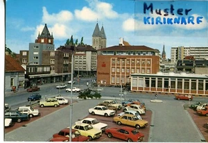 CP AK GRONAU Berliner Platz Westf. Auto car voiture, Ford Capri, Audi 100, Opel - Bild 1 von 1