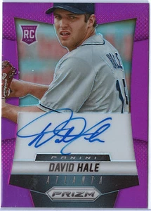 2014 Panini Prizm David Hale Autograph Purple Refractor #34/99 Braves - Bild 1 von 2