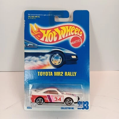 1991 Hot Wheels Blue Card Main Line Toyota MR2 Rally WSP Wheels #233 - Image 1 of 3