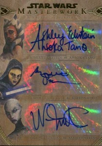 Tarjeta de triple autógrafo Star Wars Masterwork 2018 [10] Eckstein & Salenger & - Imagen 1 de 1