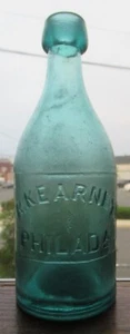 Scarce R. Kearney Philadelphia Slug Plate Iron Pontil Soda Mineral Water Bottle - Imagen 1 de 11