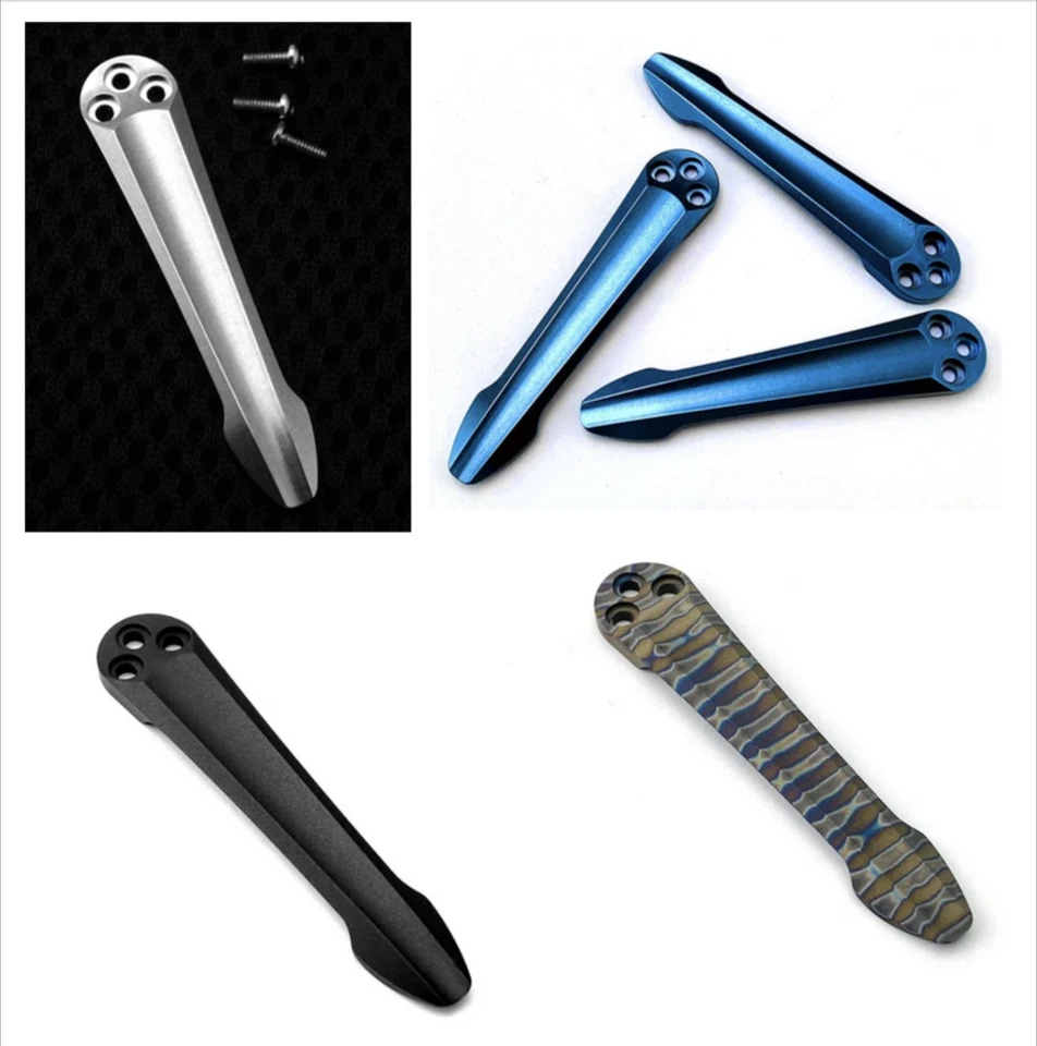 Spyderco PM2 Titanium Pocket Clip - Paramilitary 2 Manix Delica Smock Para 3 - Image 1 of 4