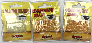 Northland Fishing Tackle Salmon Beads 4mm  Orange & Glow - 100/Bag lot 3 packs