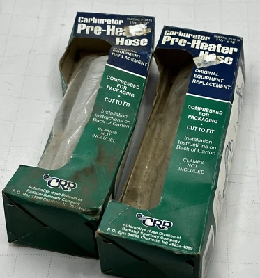 CRP CARBURETOR PRE HEATER HOSE P134-18 LOT OF 2 - Image 1 of 4