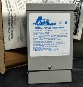 ACME Electric Transformer T181058 120/240VAC 50/60Hz 500V - Picture 1 of 4