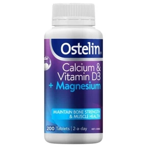 Ostelin Calcium & Vitamin D3 + Magnesium Exclusive Size Halal Certi 200 Tablets - Picture 1 of 3