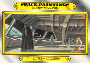 1980 Topps Star Wars ESB #122 Ralph McQuarrie Space Paintings Darth Vader