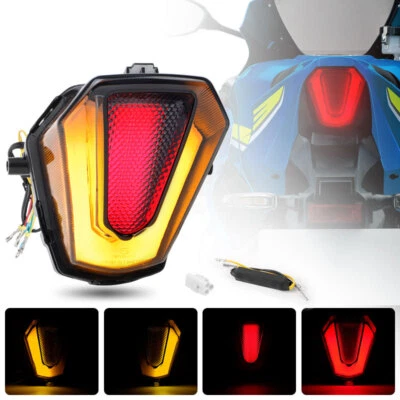 Luz traseira LED integrada freio seta DRL para Suzuki GSXR1000R 2017-2023 - Imagem 1 de 4