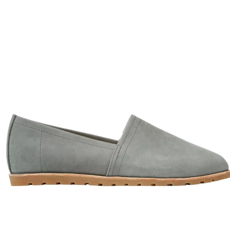 L.L. Bean Lakewashed Suede Leather Slip On Loafer Flat Shoes Womens10 Grey CLEAN - Image 1 of 4