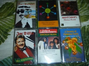 LOT 6 CASSETTE TAPE CHRISTMAS 1 NEW SEALED COUNTRY LEON REDBONE JUDDS JOE DIFFIE - Picture 1 of 7