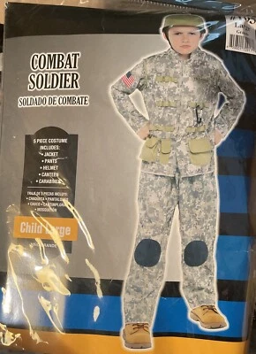 Disfraz de soldado de combate niño pequeño/grande  Foto 1 de 4