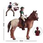 Brand New Pferdespielzeug Statisches Festes Tiermodell Simulation Reiter Beutel