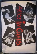 Vintage Alice In Chains Promo Poster 1990 RED Version.  Facelift. Rare 32x21