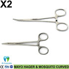 Surgical Mosquito Forceps Curved Mayo Hager 14cm Needle Holder Forceps Straight