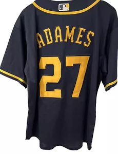 Willy Adames Milwaukee Brewers jersey, NWT, Mens Large (48), 24” P-T-P. - Picture 1 of 2